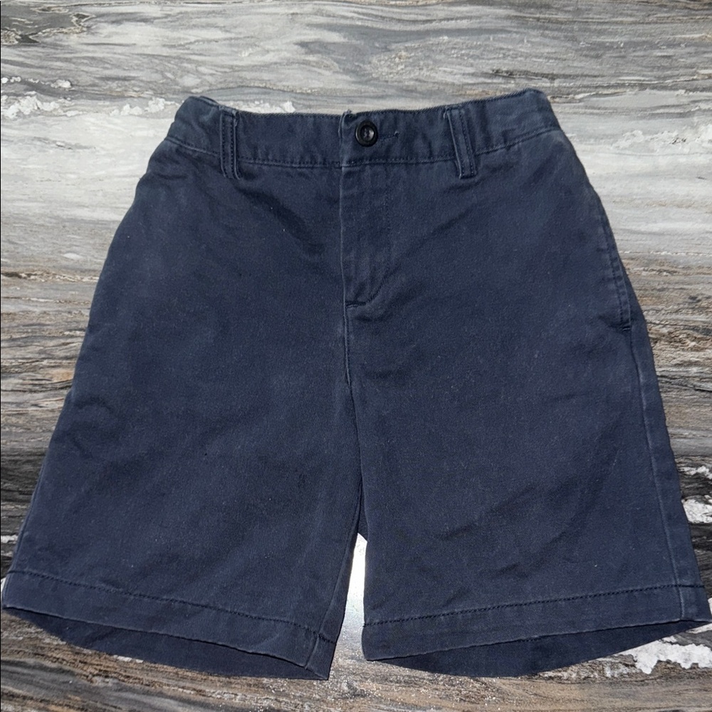 Lands' End Men's Dark Blue Flat Front Shorts